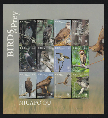 # 393 Niuafo'ou (2018) Birds of Prey Miniature Sheet