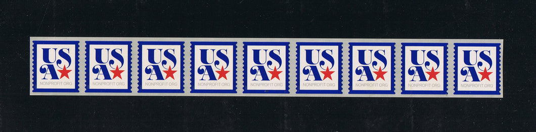 #5172 (2017) Blue Outline USA/Star - PS/9, #P111, MNH