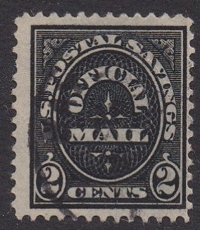 O121 (1910) Official Mail, Postal Savings - Sgl, Used, F
