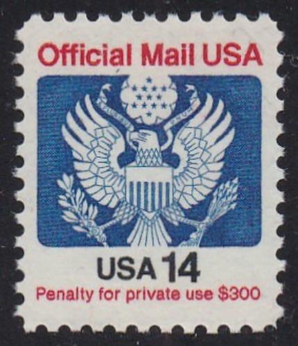 # O129A (1985) Eagle, Official Mail - Sgl, MNH