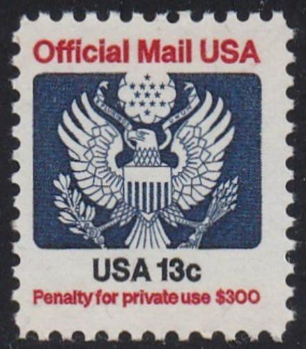 # O129 (1983) Eagle, Official Mail - Sgl, MNH
