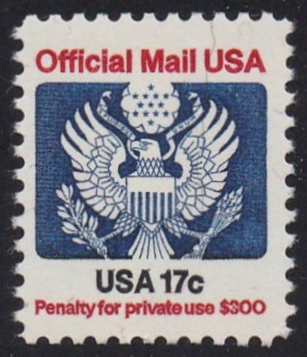 # O130 (1983) Eagle, Official Mail - Sgl, MNH