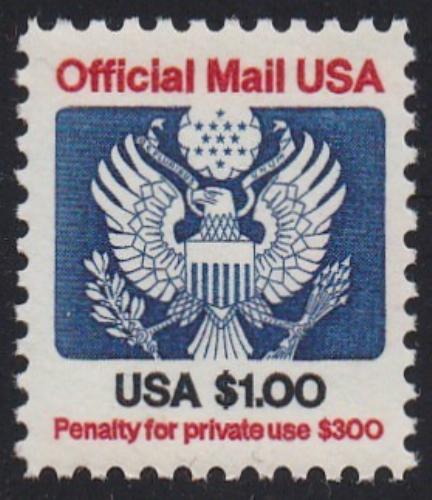 # O132 (1983) Eagle, Official Mail - Sgl, MNH