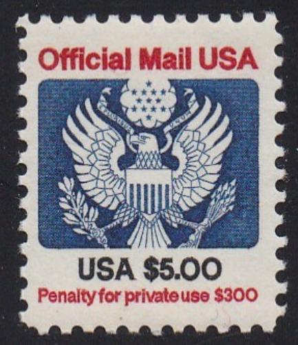 # O133 (1983) Eagle, Official Mail - Sgl, MNH