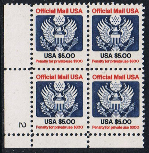 # O133 (1983) Official Mail - PB, LL #2, MNH [2]