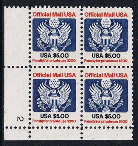 # O133 (1983) Official Mail - PB, LL #2, MNH [3]