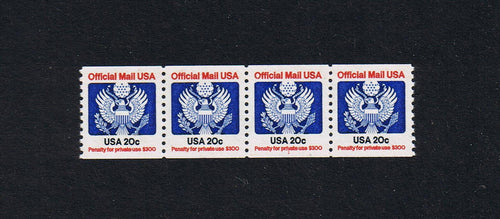 # O135 (1983) Official - PS/4, #1, XF MNH