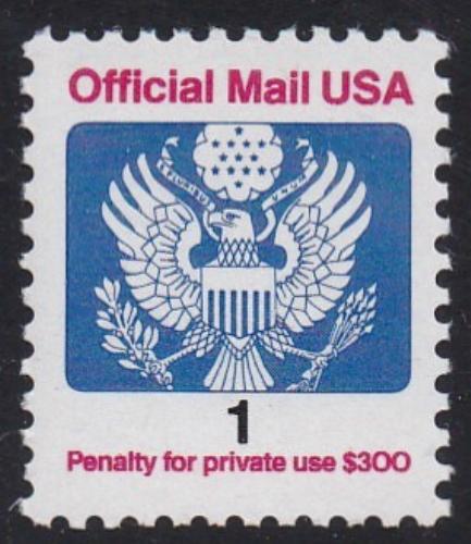 # O143 (1989) Eagle, Official Mail - Sgl, MNH