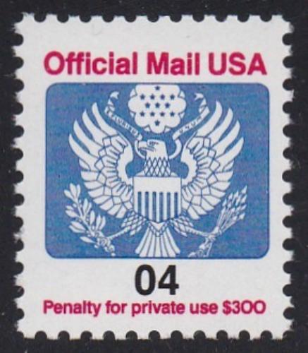 # O146 (1991) Eagle, Official Mail - Sgl, MNH