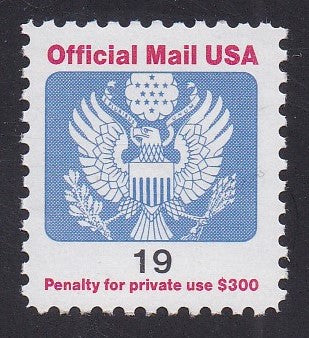 # O147 (1991) Eagle, Official Mail - Sgl, MNH