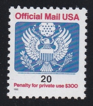 # O155 (1995) Eagle, Official Mail - Sgl, MNH