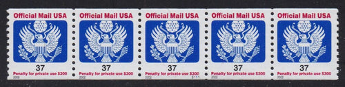 # O159 (2002) Eagle, Official Mail - PS/5, #S111, VF MNH