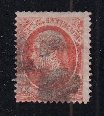 O19 (1873) Official Mail, Interior - Sgl, Used