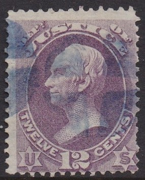 O30 (1873)  Official Mail, Justice - Sgl, Used, VG, blue cncl