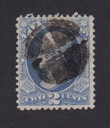 O36a (1873)  Official Mail, Navy, dull blue - Sgl, Used, FVF