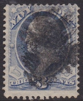 O37 (1873)  Official Mail, Navy - Sgl, Used, VG [1]