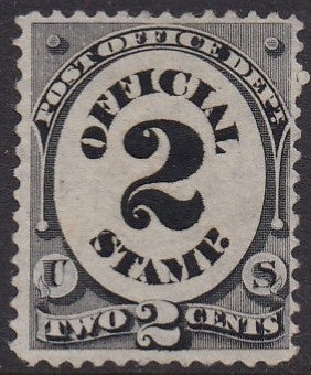O48 (1873) Official Mail, Post Office - Sgl, Unused NG, F
