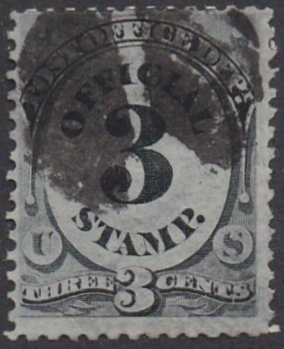 O49 (1873) Official Mail, Post Office - Sgl, Used, F