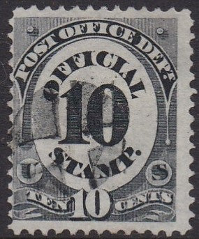 O51 (1873) Official Mail, Post Office - Sgl, Used, F