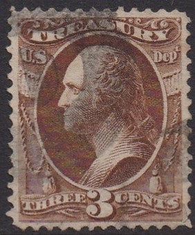 O74 (1873) Official Mail, Treasury - Used, VF