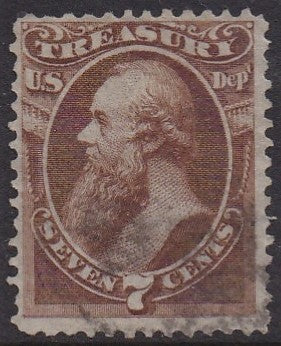 O76 (1873) Official Mail, Treasury - Sgl, Used, FVF