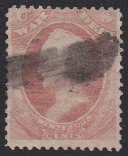 O91 (1873) Official Mail, War Department - Sgl, Used, VG [1]