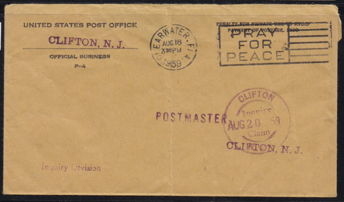 # UO (1959) Official Mail Stationery - USED