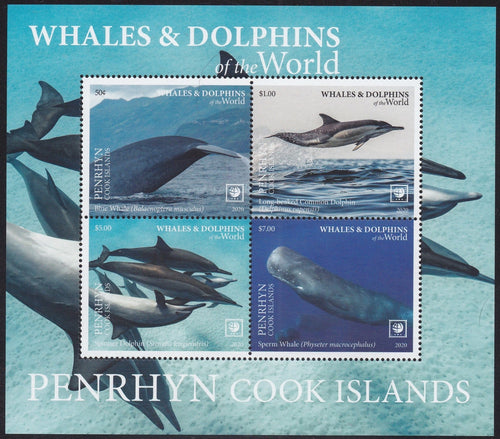 Penrhyn (2020) Whales & Dolphins of the World, Part I - S/S