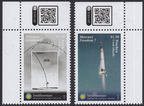 Penrhyn (2021) Space, Mercury Freedom 7 - Sgls, Set/2
