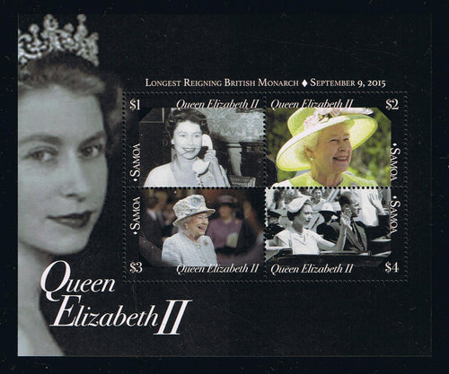 # 1220 (2015) Samoa Queen Elizabeth II Souvenir Sheet