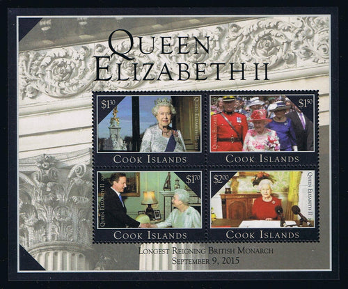 CI 2015 Queen Elizabeth II Stamp Souvenir Sheet