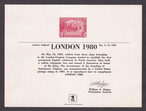 # SC65 (1980) LONDON 80 - Mint Card