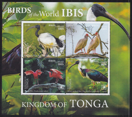 Tonga (2020) Birds of the World, Ibis - S/S