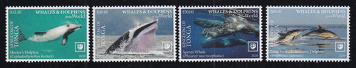 Tonga (2020) Whales & Dolphins of the World, Part II - Sgls, Set/4