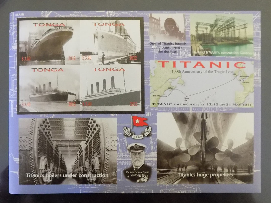 Tonga # 1178 Titanic Large Souvenir Sheet --- IMPERFORATE