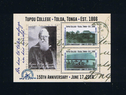 Niuafo'ou # 346 Tupou College 150th Anniversary Souvenir Sheet