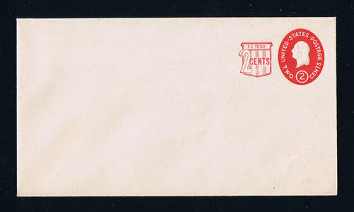 U538a (1958) Revalued Stamp - Stationery Entire