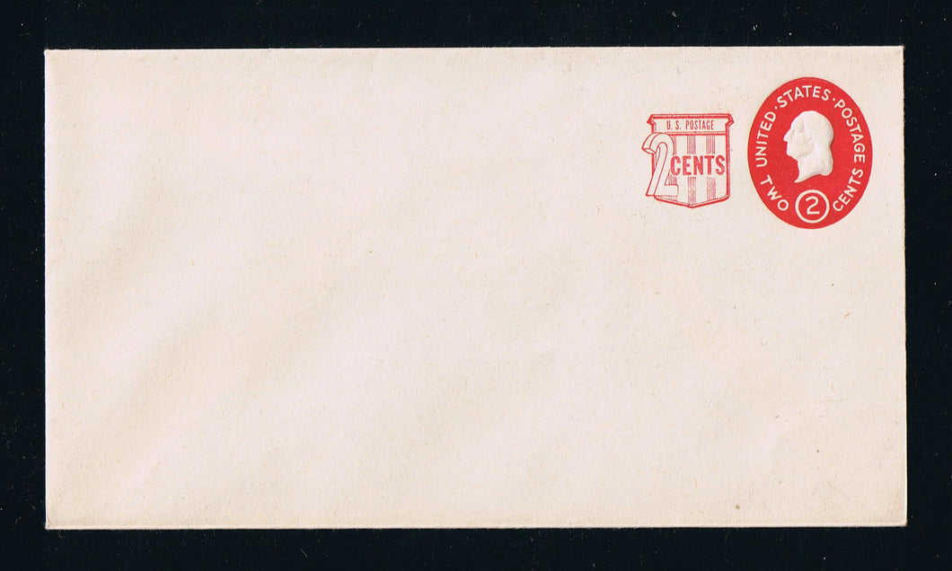 U538a (1958) Revalued Stamp - Stationery Entire