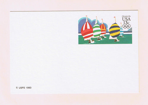 # UX100 (1983) Olympic Yachting - Postal Card