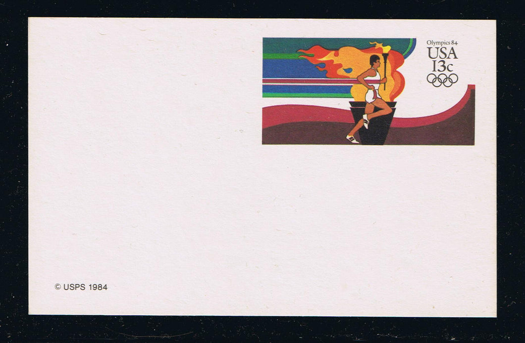 # UX102 Olympics Postal Card - Hi-Brite