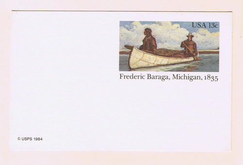 # UX103 Frederic Baraga Postal Card