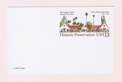 # UX104 Historic Preservation Postal Card