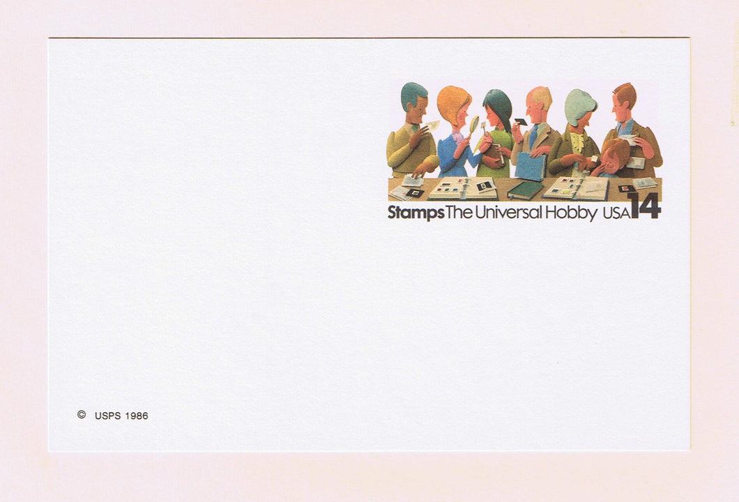 # UX110 Stamp Hobby Postal Card