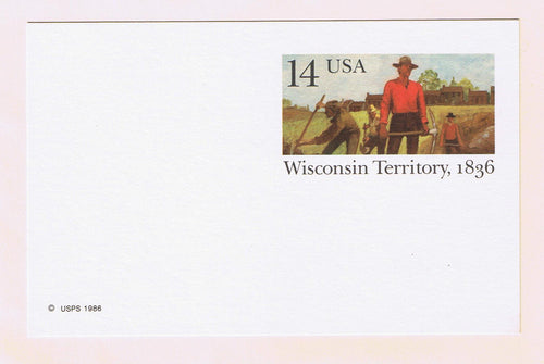 # UX113 Wisconsin Territory Postal Card