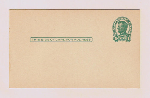 # UX28a Lincoln - Postal Card - Dark Buff