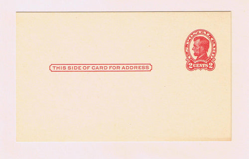 # UX43 Lincoln Postal Card - Red