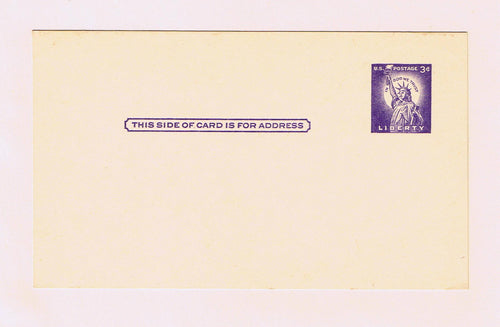 # UX46 Statue of Liberty Postal Card - Purple