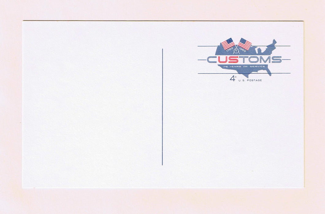 # UX50 Customs Postal Card