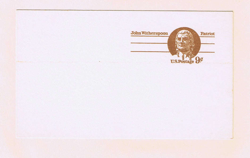 # UX69 Witherspoon Postal Card