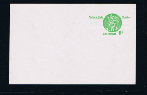 # UX72 Nathan Hale Postal Card - Hi-Brite
